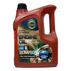 روغن موتور خودرو سرکان مدل 20W-50 SL حجم 4 لیتر